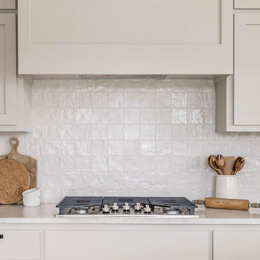 Mallorca White Ceramic Tile 4x4 | Tile Club