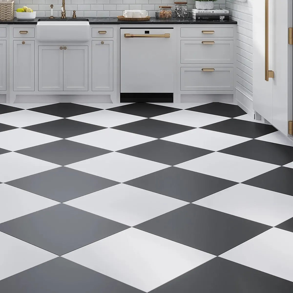 洋楽 Delle Del / C.O. The Bad Black Duality Black 24x24 Large Format Porcelain Tile | Tile Club